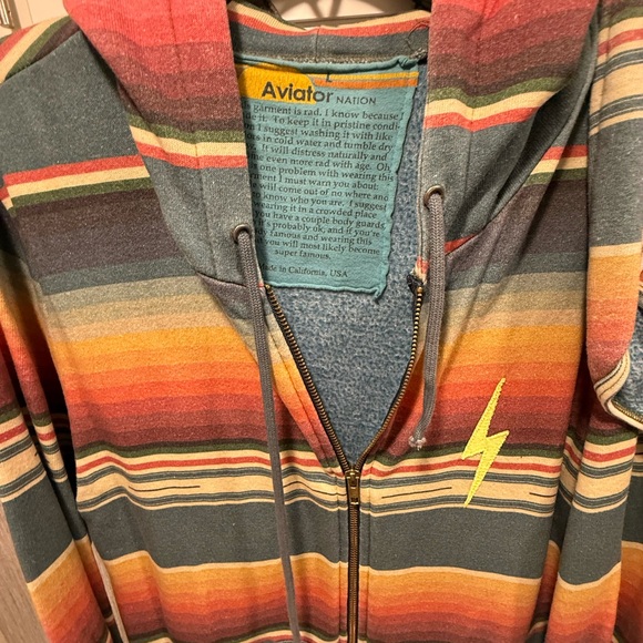 MATCHING SET! Aviator Nation’s TULUM Hoodie & Shorts Size Large, Like-New! - Picture 5 of 14